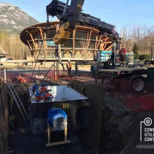  | Squamish - Pre Cast flow meter chambers and associated mechanical and civil pipe works. | Complete Utility Contractors - Underground Utility Construction in BC 