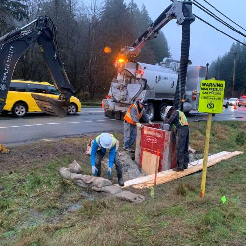  | Our fleet includes hydro vac trucks that we use for utility locating and other environmental services. | Complete Utility Contractors - Underground Utility Construction in BC 