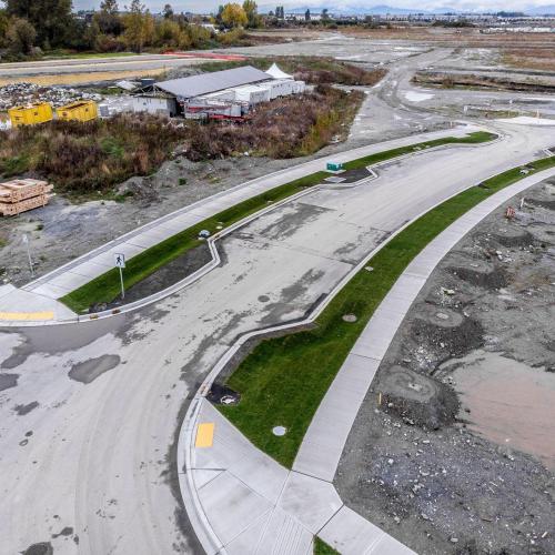  | Concrete curbing, pathway and drainage system construction as part of Tsawwassen First Nations Precinct G1, Phase 1 | Complete Utility Contractors - Underground Utility Construction in BC 